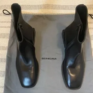 Balenciaga | Shoes | Balenciaga Bb Rim Square Heel Boots  display picture 3